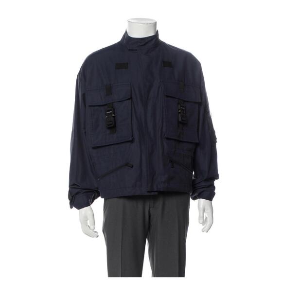 Dior 2019 Buckle Accented Utility Bomber Jacket XL Size 52 - Picture 1 of 13